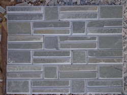 grey slate Tumbled wall stone