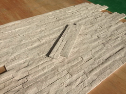grey wooden marble cultured stone 10*40cm