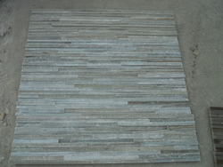 grey slate narrow wall cladding stone