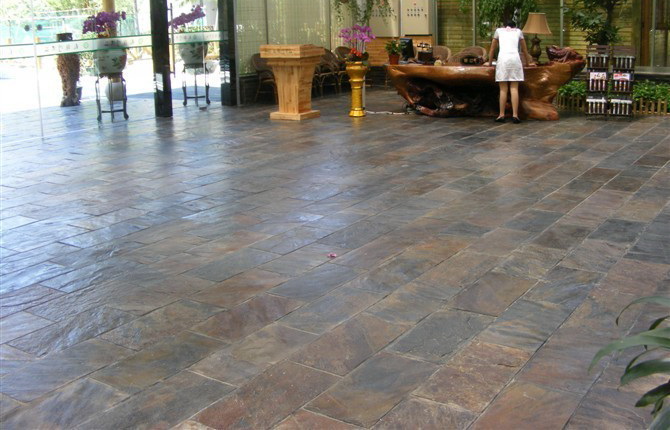 rust slate tiles