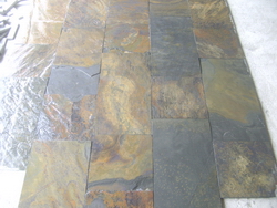 rust color natural slate tiles