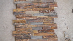 rusty slate wall stone panel
